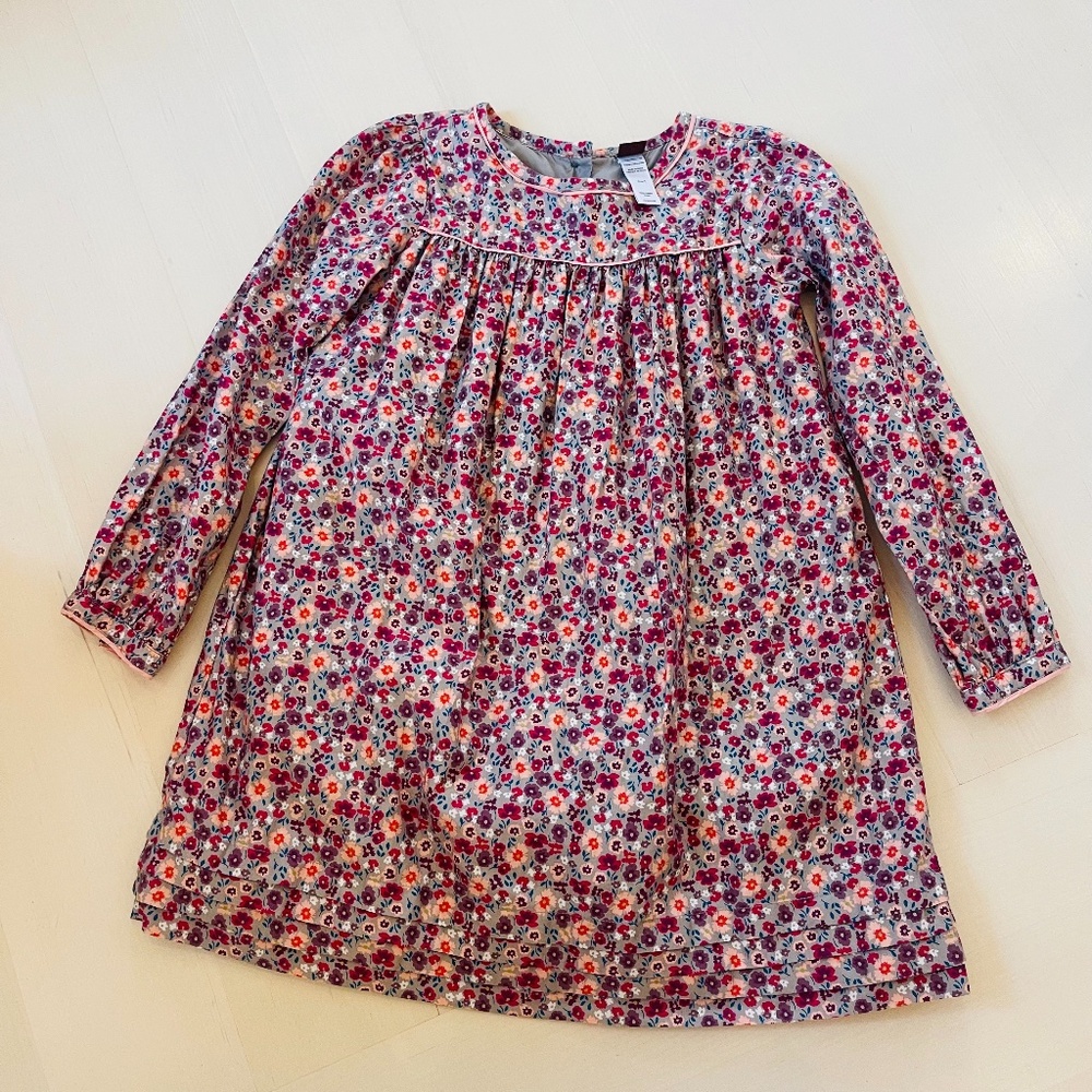 Tea Collection Girls Floral Pleated Dress, Size 7